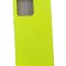 Huse silicon antisoc cu microfibra interior Samsung Galaxy S20 Ultra Galben Neon