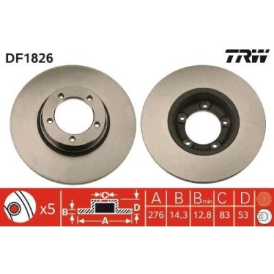 Set disc frana Ldv 400 Box 11.86-12.96, 400 Bus 04.89-03.96, 400 Bus 11.95-10.98, 400 Platform / Chassis 11.86-10.96, 400 Platform / Chassis 11.95-10 foto