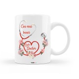 Cana alba personalizata &quot;Cea mai buna Dna. Doctor&quot;, INOVATIX&reg;. 330ml, Oem