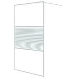 Cumpara ieftin Perete de dus walk-in, alb, 115x195 cm, sticla ESG transparenta