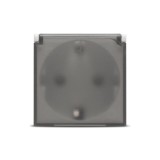 Moda Voice, priza Schuko capac protectie copii 2M, alb mat, Elbi