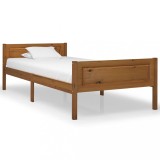 Cumpara ieftin Cadru de pat, maro miere, 90x200 cm, lemn masiv de pin