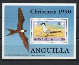 Anguilla 1990 - Crăciun, păsări de mare, colita neuzata
