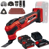 Einhell TE-MG 18 Li VARRITO PXC + Starter Kit + Twinpack - Multicutter + Set 1 acumulator si incarcator Li-Ion 18 V 2.5 Ah + Set 2 acumulatori Li-Ion
