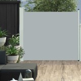 Copertină Laterală Retractabilă Terasă vidaXL, Gri, 100 x 300 cm, Protecție V&acirc;nt, Soare, Intimitate, Poliester