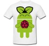 Tricou &quot; Android raspberry &quot;