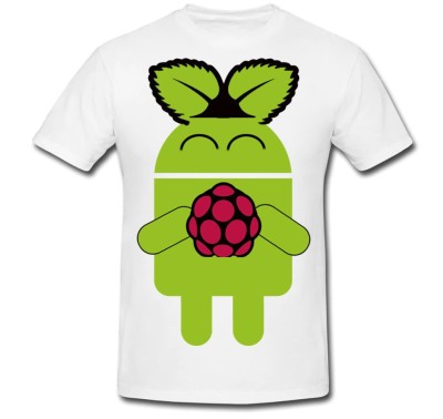 Tricou &amp;quot; Android raspberry &amp;quot; foto