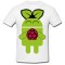Tricou &quot; Android raspberry &quot;