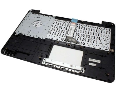 Tastatura Asus Neagra A554L cu Palmrest argintiu, A555 cu Palmrest argintiu, A555L cu Palmrest argintiu, F554 foto