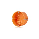 Doza aparataj rigips diametru: 68mm, adancime: 47mm cu gauri predecupate pentru cabluri si tuburi IP30