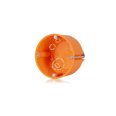 Doza aparataj rigips diametru: 68mm, adancime: 47mm cu gauri predecupate pentru cabluri si tuburi IP30 foto