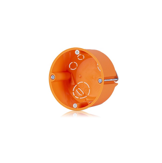 Doza aparataj rigips diametru: 68mm, adancime: 47mm cu gauri predecupate pentru cabluri si tuburi IP30