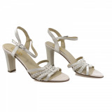 Sandale dama, MIU-1012, elegante, piele naturala, bej, 37 - 40