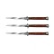 Set 3 Bricege automate, Italian Blade, Stiletto, IdeallStore&reg;, otel inoxidabil, 33 cm, husa inclusa, maro