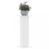 VidaXL Suporturi de plante, 2 buc., alb, 30x30x80 cm, lemn prelucrat