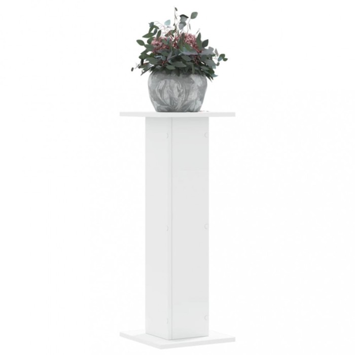 Gossi suporturi de plante, 2 buc., alb, 30x30x80 cm, lemn prelucrat