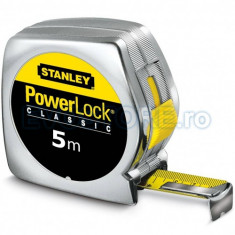 Ruleta PowerLock Classic STANLEY cu carcasa ABS 5m x 19mm