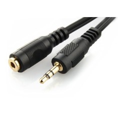 Cablu prelungitor jack stereo 3.5mm M-T, 1.5m, negru