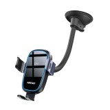 Suport auto telefon AMiO cu incarcare inductiva 15W, montaj pe parbriz sau bord, brat reglabil, rotire 360, USB Typ C, 5V/2A 9V/2A 12V/1.5A
