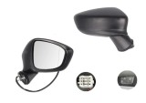 Oglinda exterioara Mazda 6 (Gj), 11.2012-, partea Dreapta, culoare sticla crom , sticla convexa, cu carcasa grunduita, cu incalzire , ajustare electr