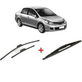 Cumpara ieftin Set 3 stergatoare NISSAN TIIDA Saloon (SC11) 2007 - 2012, pentru parbriz si luneta, Bosch Twin