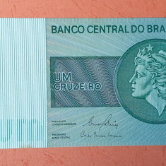 1 Cruzeiro nedatata anii 1970 Bancnota veche Brazilia