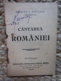 CANTAREA ROMANIEI - Biblioteca Populara &quot;Minerva&quot; No. 4, 1900, 62 p.