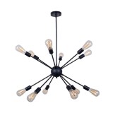 Cumpara ieftin Lustra Ponile metal negru 52x52x100 cm