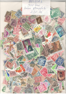 BELGIA 2.Lot peste 900 buc. timbre stampilate foto
