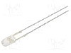 Dioda LED, 3mm, alb cald, 18000...22000mcd, 30mA, 2,9...3,4V DC, OPTOSUPPLY - OSM54P3E31B