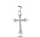 Cumpara ieftin Pandantiv argint 925, JW1300, model cruce, placat cu rodiu