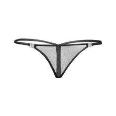 Bikini Material Tul si Wetlook cu Deschideri Laterale L