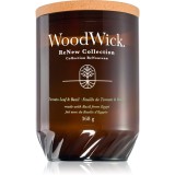 Woodwick Renew Tomato Leaf &amp; Basil lum&acirc;nare parfumată 368 g