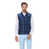 Vesta barbati slim bleumarin cu puf V031