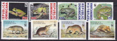 Dominicana 1994/2011 fauna WWF MI 1698-1701/2232-2236 MNH w71 foto