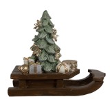 Cumpara ieftin Decoratiune Craciun Brad si Sanie polirasina 20x8x17 cm
