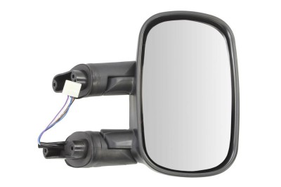 Oglinda exterioara Fiat Doblo (119/223) 01.2001-01.2010 partea dreapta View Max crom convex carcasa prevopsita grunduita reglare electrica cu incalzi foto