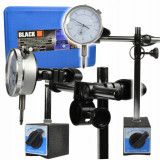 Ceas comparator 0-10mm cu baza magnetica (27516), Black