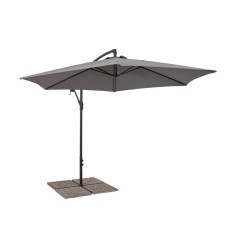 Umbrela gradina gri charcoal Nizza &Oslash;300x235h
