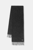 Paul Smith eșarfă de l&acirc;nă culoarea gri, uni, M1A-150K-PZEBRA
