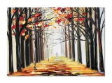 Cumpara ieftin Tablou pictat manual living, dormitor, Armonie in doi, stilizat, 70x50cm ulei pe panza