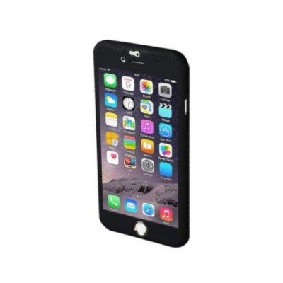 Husa de protectie cu acoperire completa 360 grade + folie protectie sticla pentru iPhone 7, protectie spate, foto