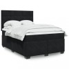 VidaXL Pat box spring cu saltea, negru, 140x190 cm, catifea 3290908