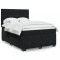 vidaXL Pat box spring cu saltea, negru, 140x190 cm, catifea 3290908