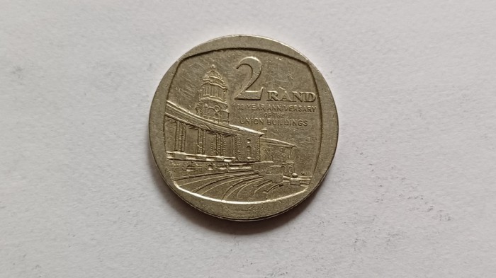 Africa de Sud -2 Rand 2014-100 de ani de la Clădirile Unirii