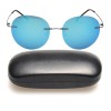 Ochelari soare cu toc, polarizati, bleu, 53x17x140mm
