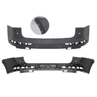 Bara spate Audi Q5 (Fy), 09.2016-11.2020, cu 2 gauri pentru Senzori de parcare (PDC); grunduit, Aftermarket foto