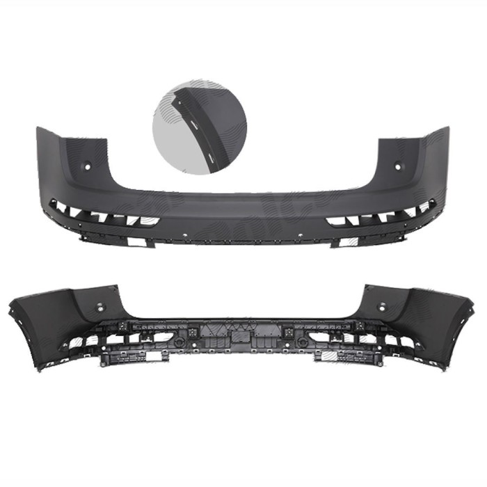 Bara spate Audi Q5 (Fy), 09.2016-11.2020, cu 2 gauri pentru Senzori de parcare (PDC); grunduit, Aftermarket