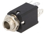 Soclu Jack 6,3mm Mamă Stereo cu &Icirc;ntrerupător Dublu