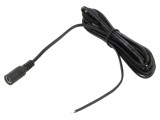 Cablu DC 5,5/2,1 2x0,5mm2 3m soclu drept negru și gri